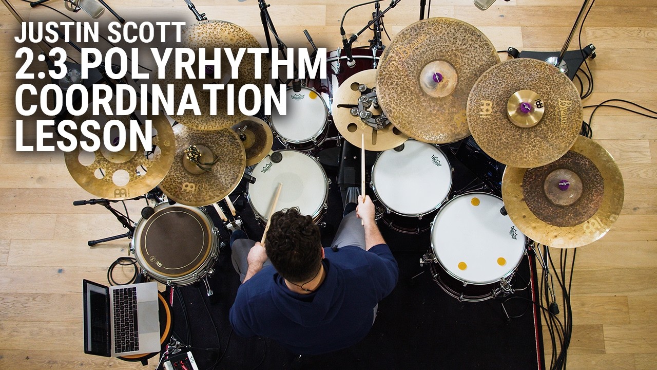 Meinl Cymbals - Justin Scott - 2:3 Polyrhythm Coordination Exercise