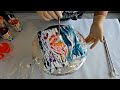 Simple Sunset Painting With Fluid Acrylics And A Straw - Acrylic Pouring Tutorial For Everyone!