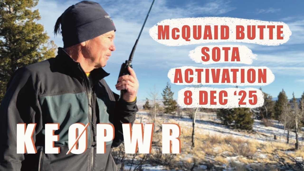 McQUAID BUTTE SOTA Activation: 8 December 2025!