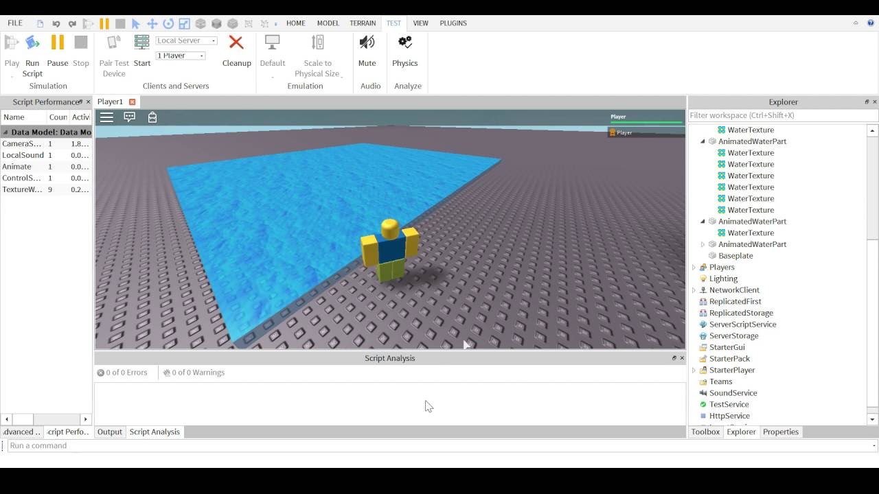 Roblox Animated Texture Water Youtube - how to add an animated texture to roblox