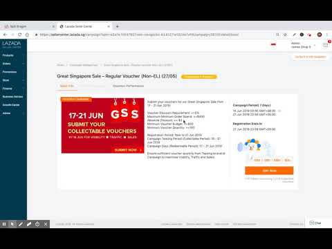 How to Sell on Lazada Seller Center – Promotions & Voucher Campaigns – Video #6