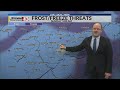 Heat Tuesday, Storms Wednesday, and frosty air Saturday