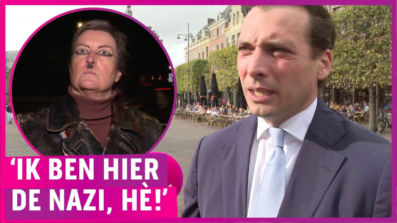 Hitler en Stalin duiken op tijdens knettergekke demo: ‘Pik, dit is Antifa!’