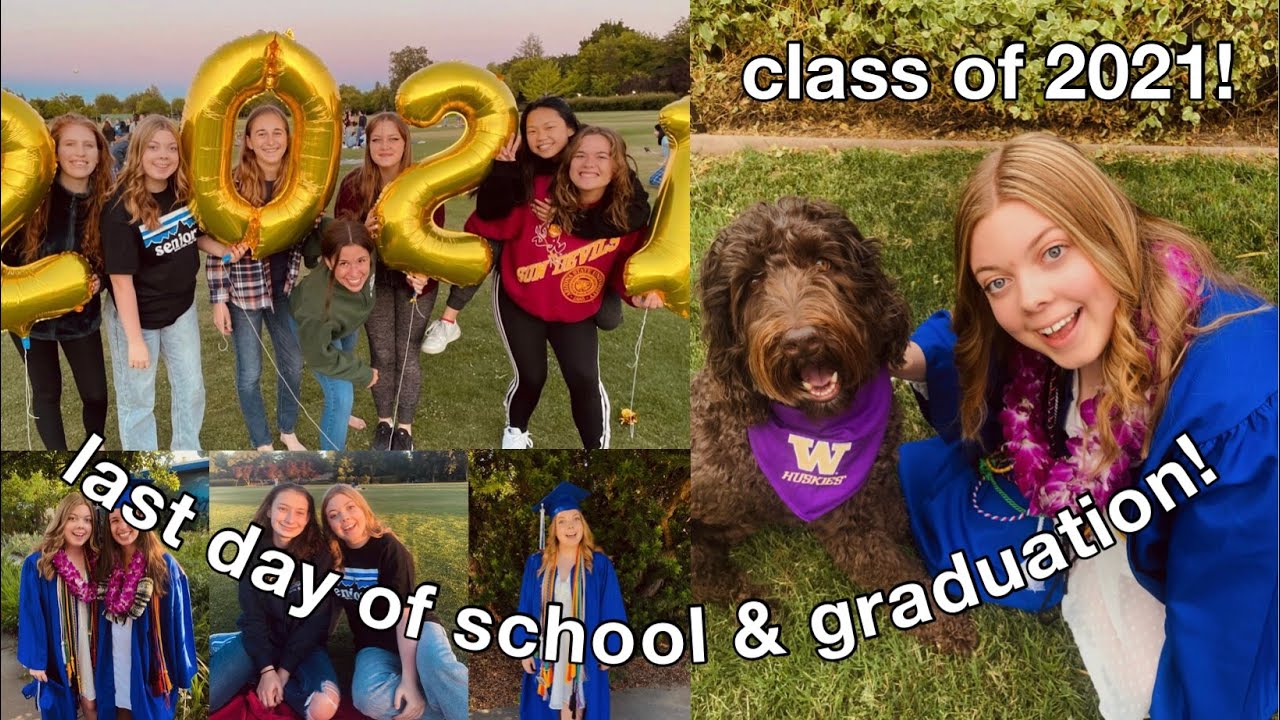 last day of high school and 2021 graduation vlog!!! - YouTube