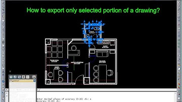 ActCAD│How to export a part of drawing as DXF