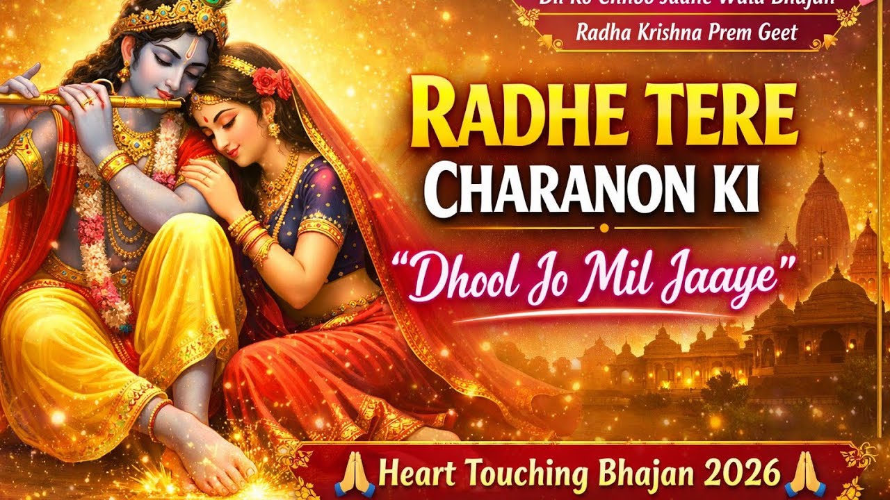 राधे कृष्णा भजन | Radhe Tere Charno Ki | राधे तेरे चरणों की धूल जो मिल जाए | Bhumika Sharma #bhajan