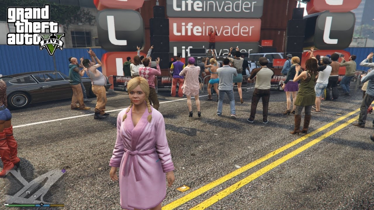 GTA 5 | Tracey De Santa Life Invader Party Shootout + Five Star Escape ...