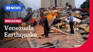 Buildings collapse after powerful earthquake hits Venezuela | ABC NEWS
