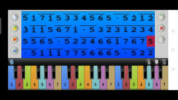 virtual piano 🎹 not lagu pergi belajar 🥰