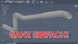 Rohre in CAD Fusion erstellen Einfach Deutsch Tutorial