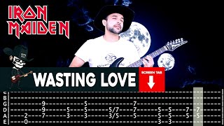 Video thumbnail of "【IRON MAIDEN】[ Wasting Love ] cover by Masuka | LESSON | GUITAR TAB"