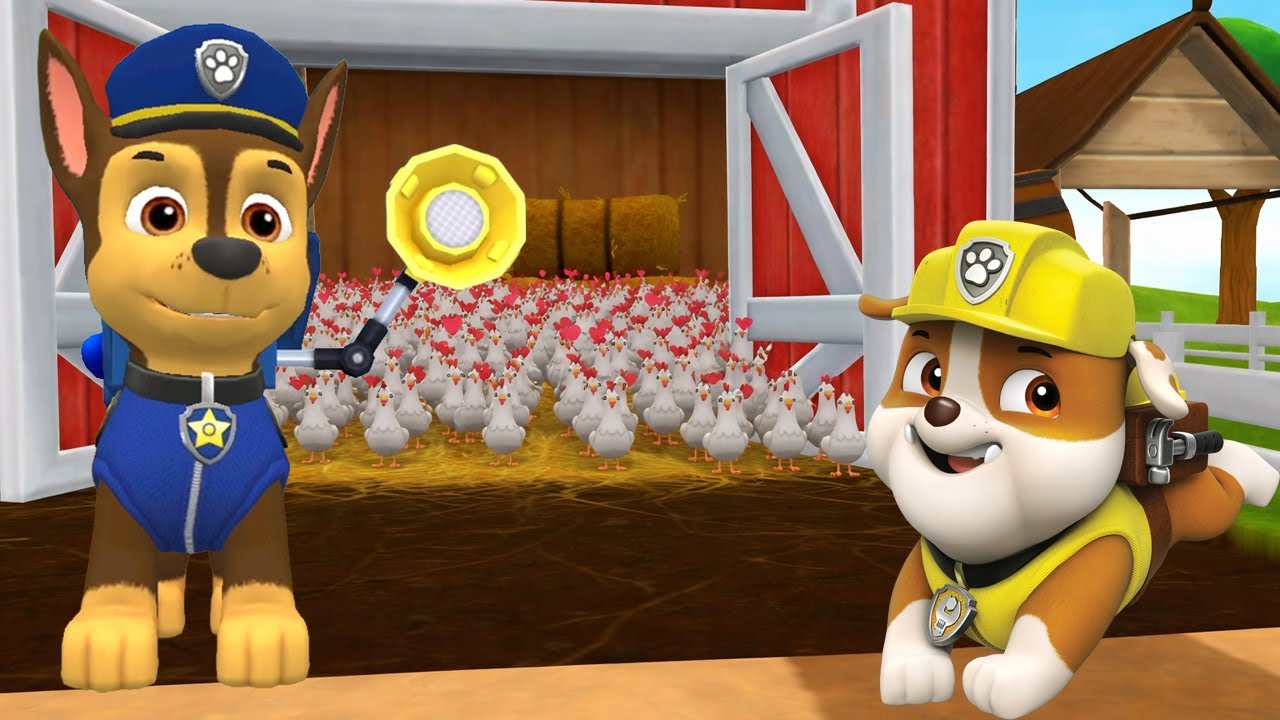 A Sunny Farm Day with Chase and His Chicken Friends | PAW Patrol Rescue World
