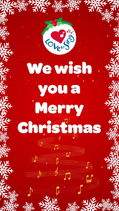 We Wish You a Merry Christmas and a Happy New Year SING ALONG Christmas 🎵🎄 #shorts #christmasmusic