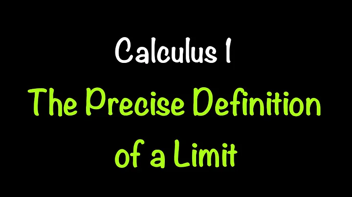 Calculus 1: The Precise Definition of a Limit (Video #4) | Math with Professor V