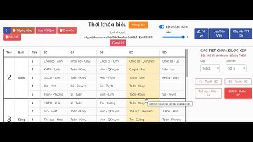 Hướng dẫn hoàn thiện, tinh chỉnh và tối ưu thời khóa biểu với OLM TKB