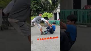 Bocil Siapa Nih?? Sok Ngajarin Sepatu Roda Eh Gak Bisa Juga