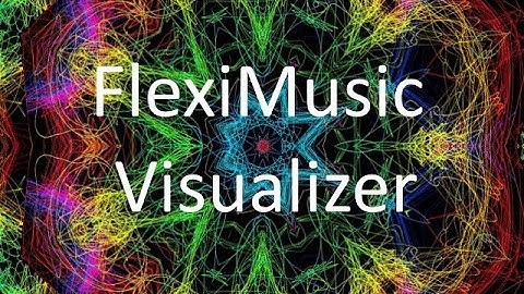 Kaleidoscope visuals generated by FlexiMusic Visualizer mobile app