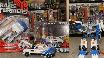 Transformers movie 2007 deluxe Autobot long arm review. Movie variant collection comparison battle