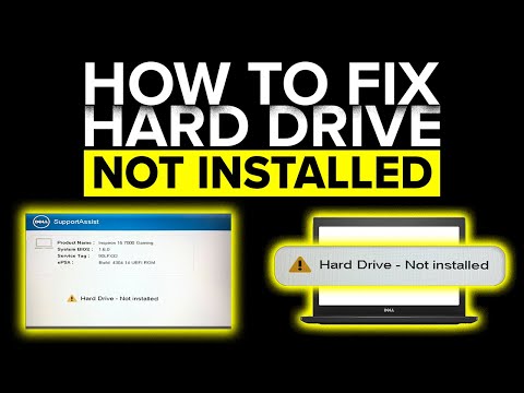 How To Fix Hard Drive Not Installed Error On Dell Latitude Laptop