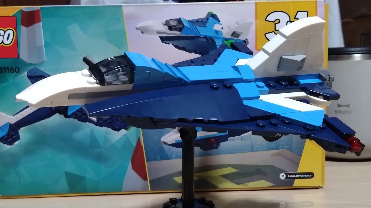 [LEGO] LEGO Creator Flying Vehicles: Air Racer 31160 Fighter Jet Assembly