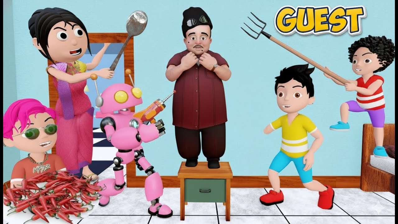 Rohan Robot Ke Ghar Aya Guest | Guest Comedy Video | Pagal Beta | Desi Comedy Video | Cs Bisht Vines