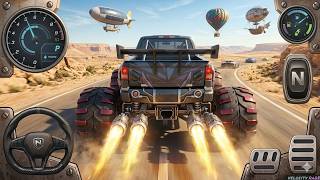 Rocket Boost Truck Racing 🏁 - Monster Truck Mega Ramp - Ultimate Offroad - Android Gameplay  screenshot 4