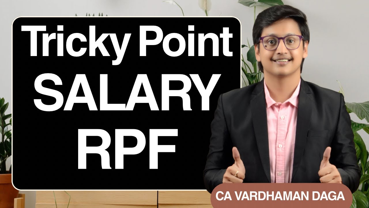 Recognised Provident Fund | Salary | Tricky Points | Inter | CA Vardhaman Daga@arhaminstitute