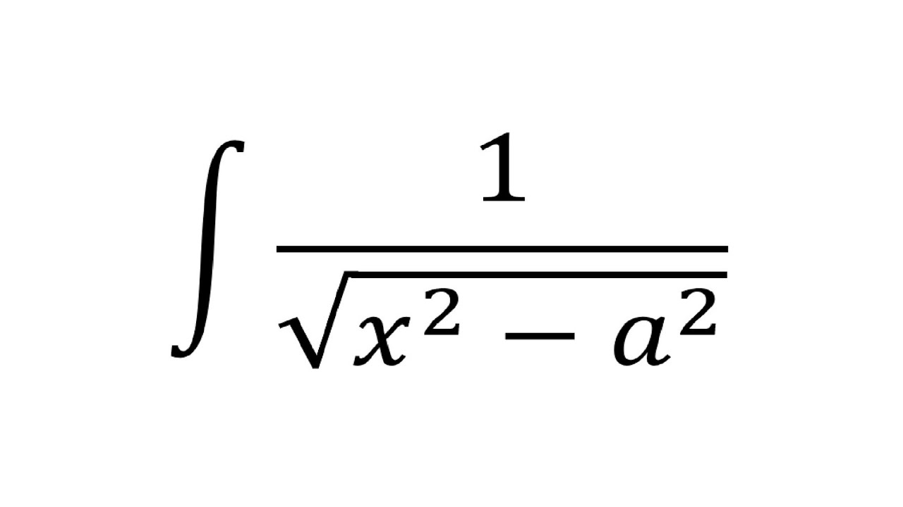 Integration of 1/sqrt(x^2a^2)dx Hindi Shortcut YouTube
