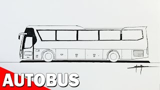 Como DIBUJAR un AUTOBÚS SUPER Facil