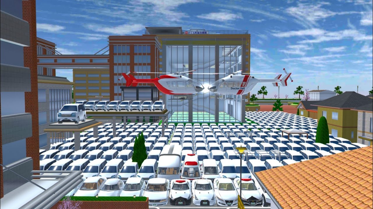 SAKURA ALL WHITE COLOUR SUPER CAR COLLECTION AT SECRET PLACE 😱🤯🚔🚒😍. SAKURASCHOOLSIMULATOR 🚔🚒😱🤯😍✅✅