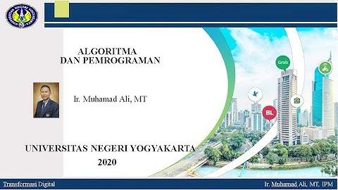 Kuliah Transformasi Digital Pokok Bahasan Algoritma dan Pemrograman