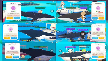 Play Together | Tổng Hợp Bóng 6 ( Cá mập megalodon,voi lưng gù,thương long,voi đầu bò | Lão Cá PLAY