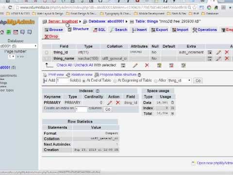 Insert with PHPMyAdmin