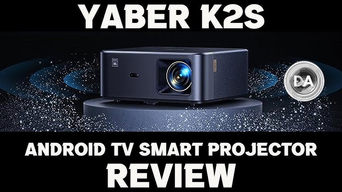 Vidéoprojecteur 4K JBL Video Projecteur, YABER K2s 800ANSI WiFi 6 Bluetooth  Projecteur Son par JBL Dolby Audio Auto Focus & Keystone FHD 1080P Home  Cinéma Projecteur avec Netflix Android TV 7000+Apps 