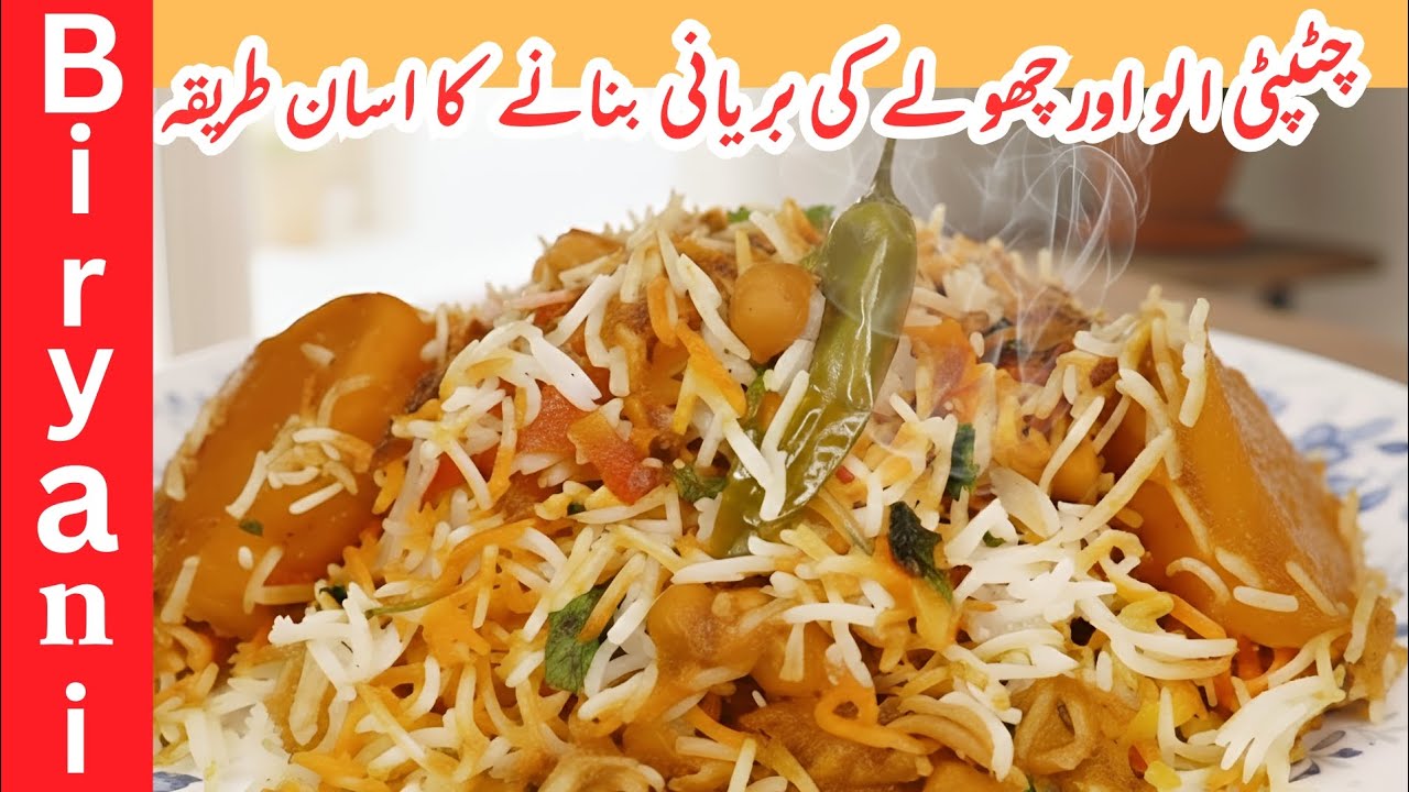 Chatpati aloo or cholee ki biryani | how to make aloo and channa biryani | special biryani recipe 