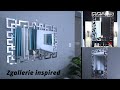 DIY ACCENT WALL MIRROR ZGALLERIE INSPIRED Using DOLLAR TREE foam board_ Home Decor.