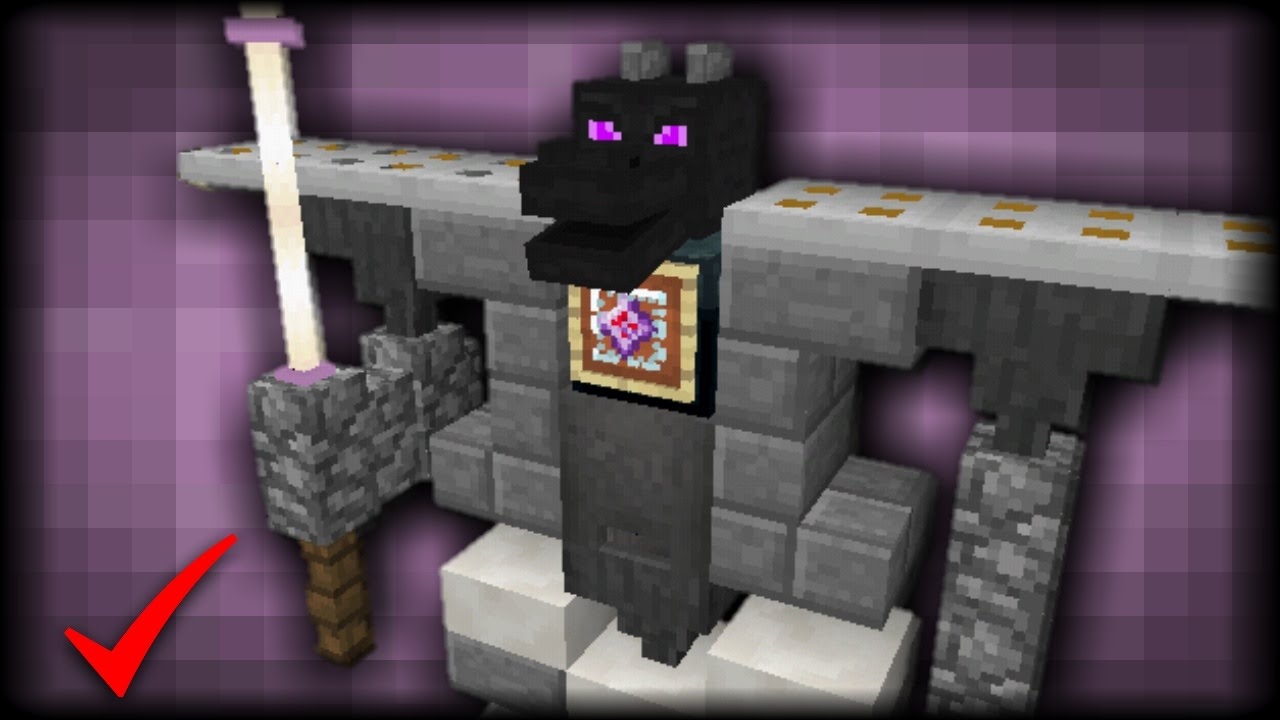 ¡Como Construir Un Dragón Guardian En Minecraft PE 1.0 
