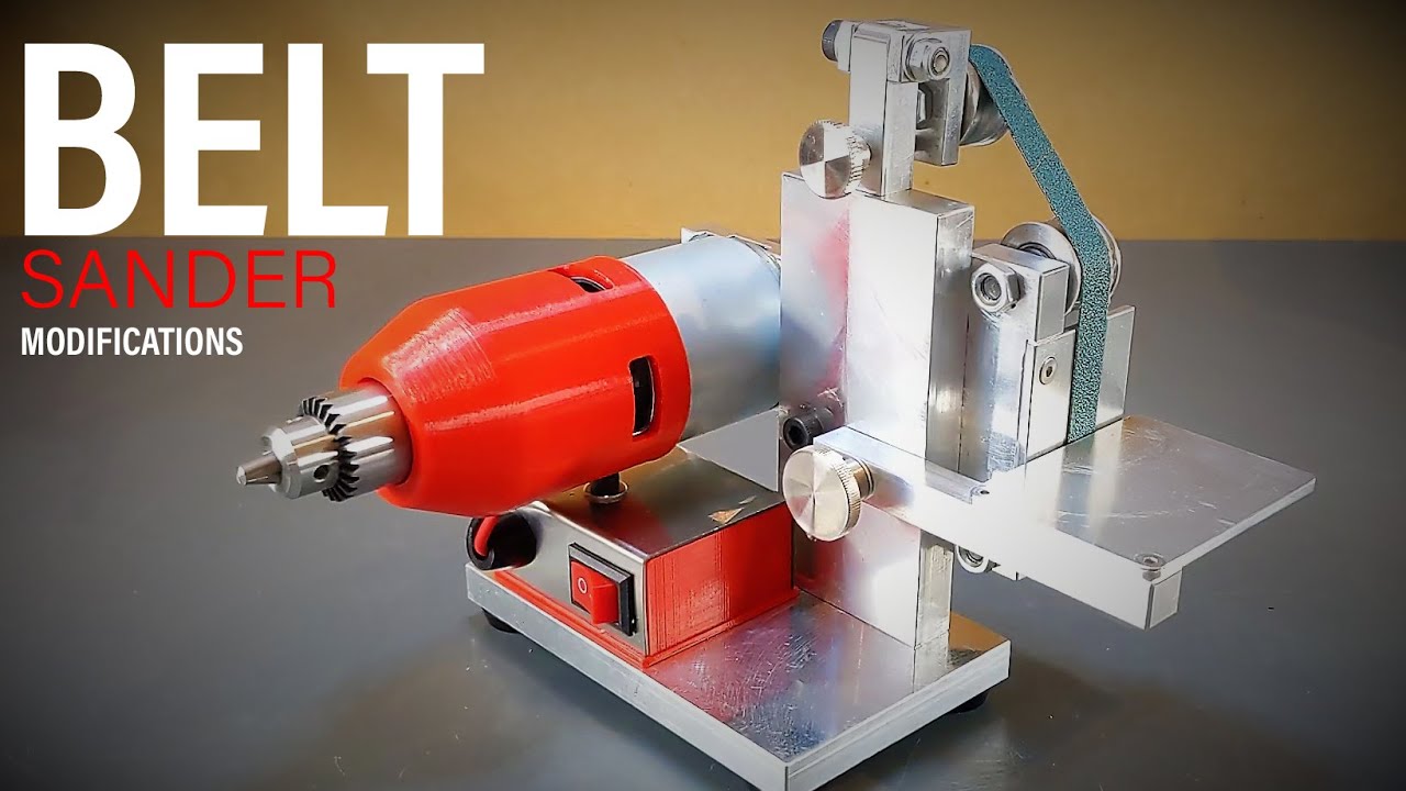 Mini Belt Sander / Grinder Modifications & Upgrades - YouTube