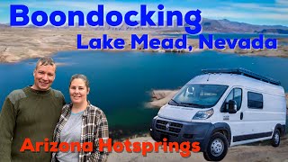 Las Vegas BOONDOCKING/ We visit LAKE MEAD and Arizona HOTSPRINGS