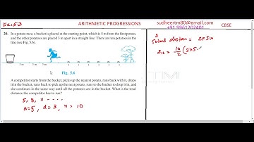 CBSE class 10 maths Arithmetic progression 5 3 20