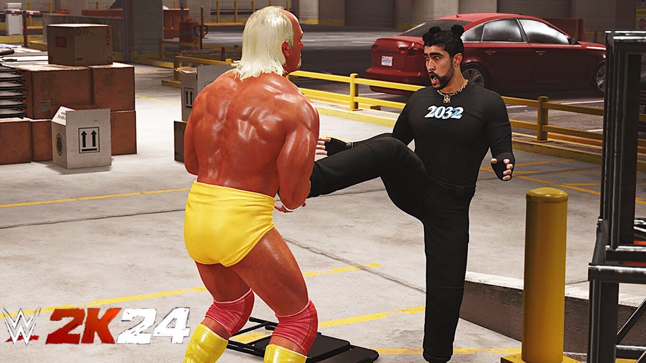 WWE 2K24 | GAMEPLAY | XBOX SERIES S | HULK HOGAN VS BAD BUNNY ...