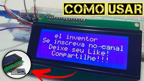 como ligar e usar modulo i2c no arduino junto com display lcd 20x4
