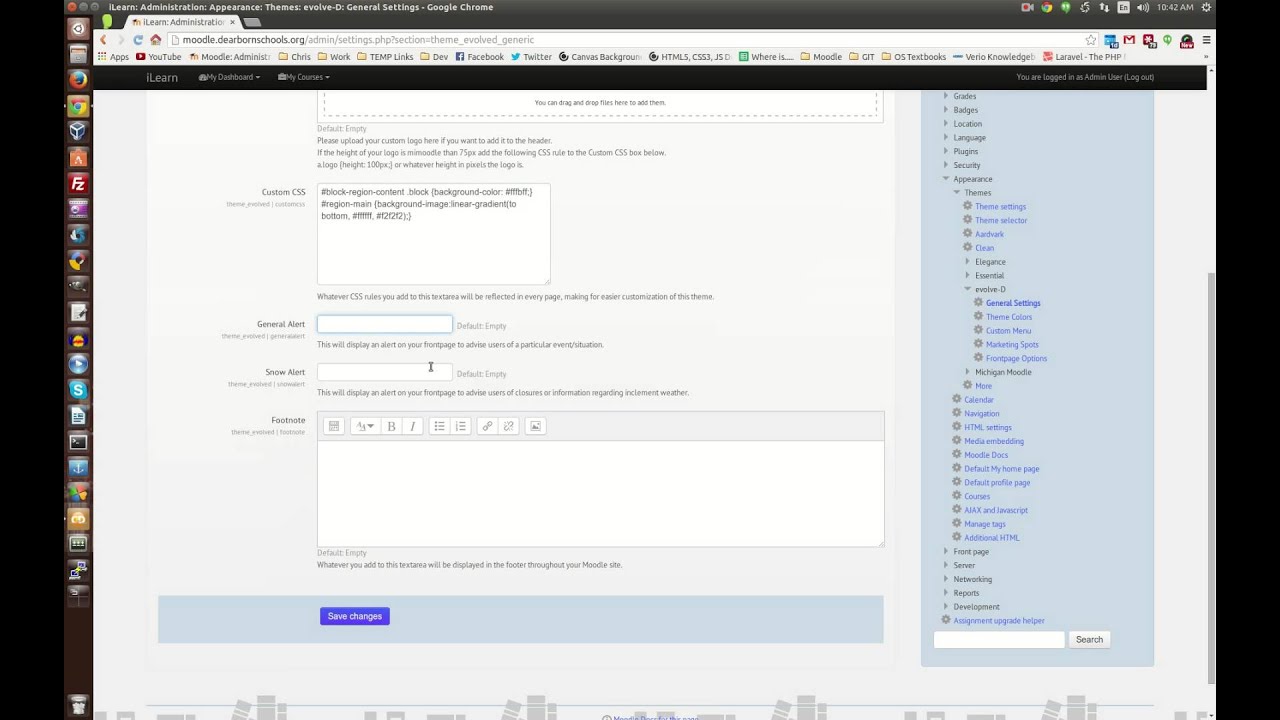 evolve D Moodle Theme Latest Features - YouTube