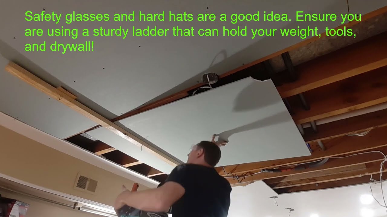 Hang Drywall On The Ceiling Alone