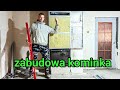 jak zabudować kominek stelaż wełna😀 dzień 1