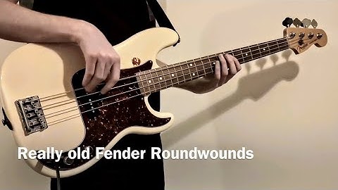 Flatwound vs Roundwound strings (Fender P Bass)