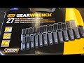 GearWrench 27 Piece SAE/Metric Deep Impact Socket Set 84949N