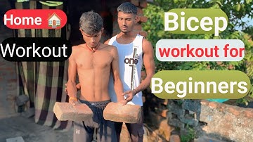 Bicep Workout For Beginners | Build Bigger Arms at Home (No equipment) 