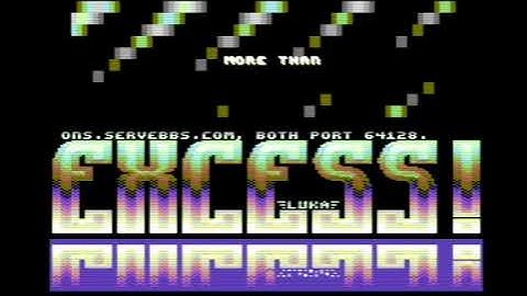 C64 Crack Intro: Excess Intro 27 by Excess 1995!