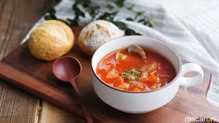 365日のパンとスープ】マンハッタンクラムチャウダーのレシピ 作り方